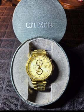 Citizen Men's Gold-Tone Chronograph Watch